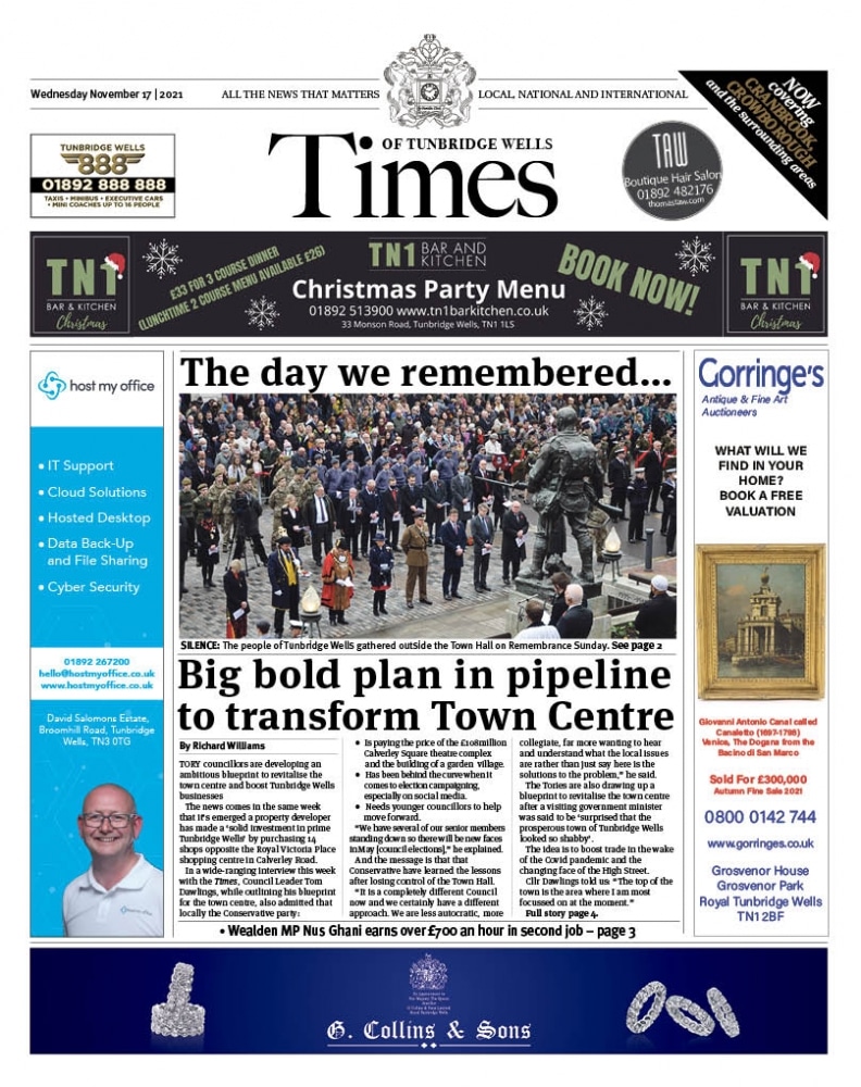 Read the Times of Tunbridge Wells 17th November 2021